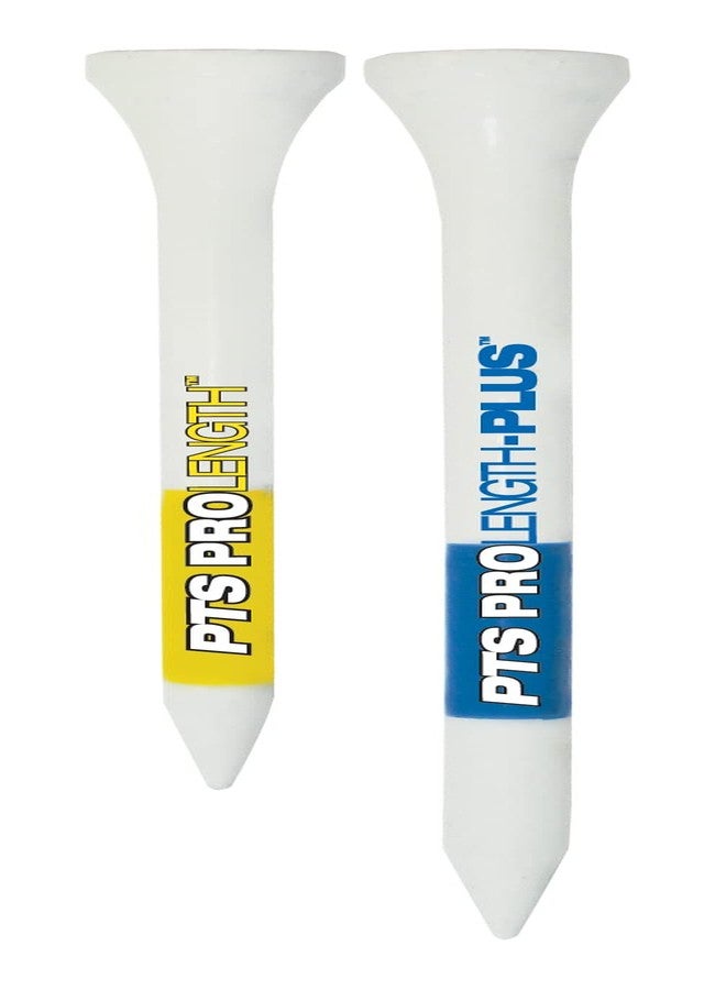 PrideSports PTS Micro Head Wooden Golf Tee - 3-1/4" - White/Blue 135 CT - Image 5