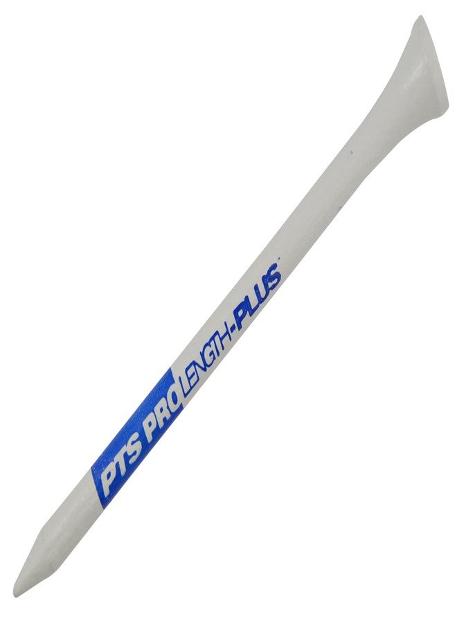 PrideSports PTS Micro Head Wooden Golf Tee - 3-1/4" - White/Blue 135 CT - Image 2