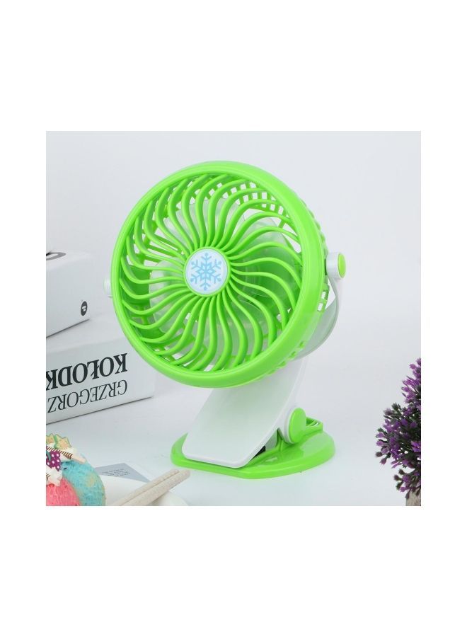 NIBEMINENT Portable USB Rechargeable Fan Green/White  - Image 4