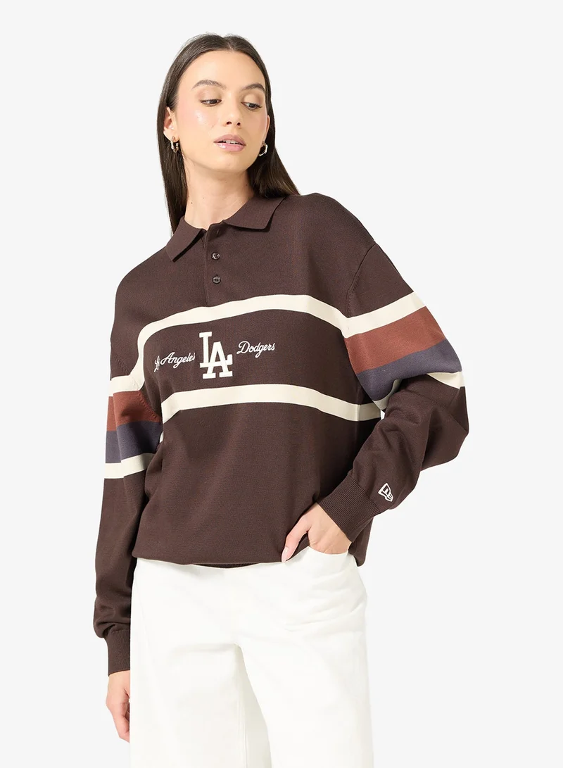 نيو ايرا قميص بولو رجبي لوس أنجلوس دودجرز من  محبوك