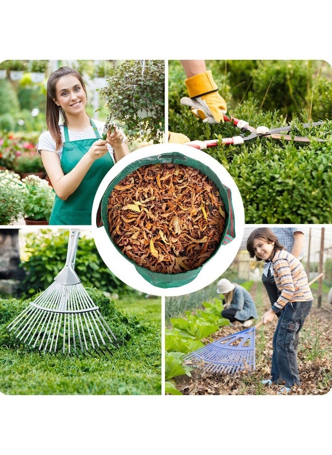 Generic - Garden Waste Bags for Collecting Leaves,  Large Yard Dustpan, Reusable Garden Sacks with Handles, Plant waste grass, and Leaves   Garden Bin Bags, Garden Clippings Bags, Leaf Container - Image 1