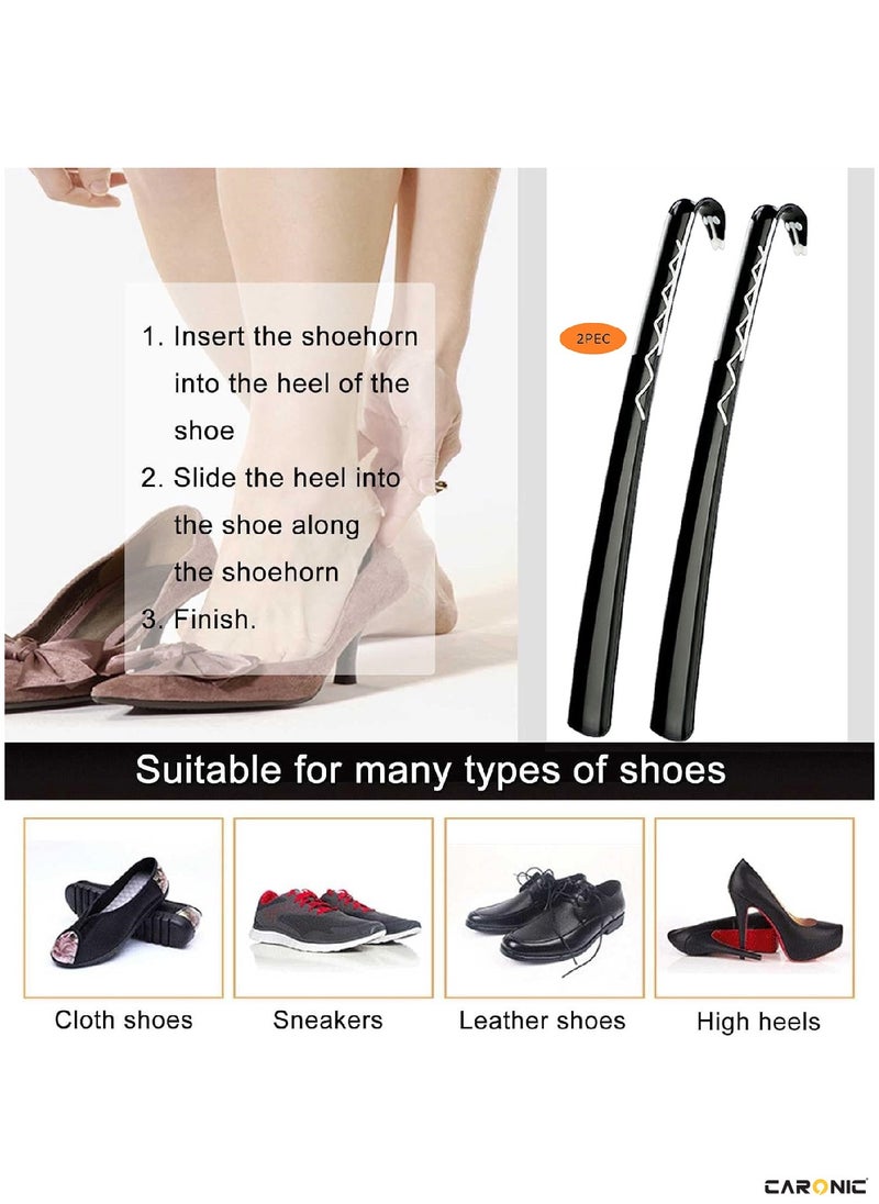 CARONIC Shoe Horn Long Handle For Seniors 60.5CM Straight And Sturdy Long Shoe Horn For Men Women Kids  - Image 5