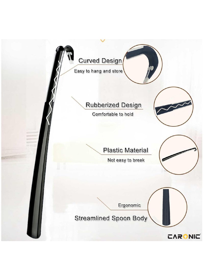 CARONIC Shoe Horn Long Handle For Seniors 60.5CM Straight And Sturdy Long Shoe Horn For Men Women Kids  - Image 3