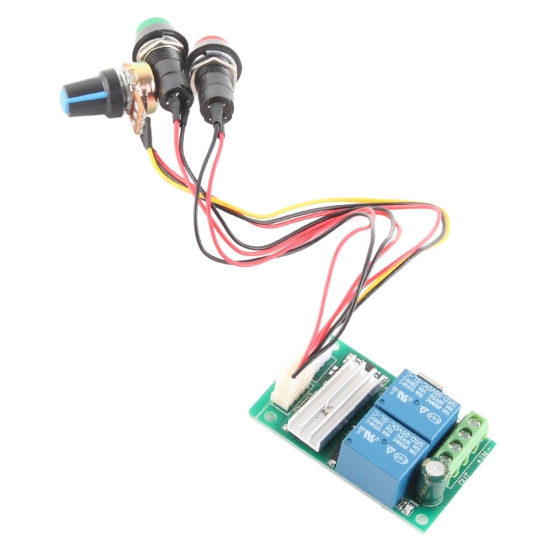 songle Motor Speed Controller 6V-24V DC 30A 21kHz PWM - 0%-100% Duty Cycle Adjustment with 3 Digit LED Display - CW CCW Stop Switch Potentiometer for DC Motor Control - Image 2