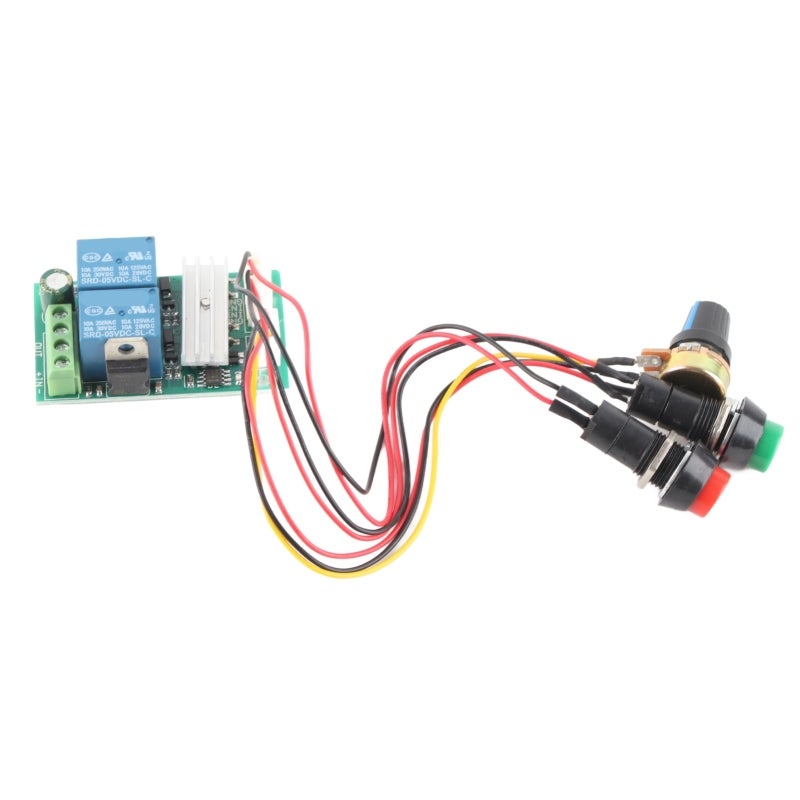 songle Motor Speed Controller 6V-24V DC 30A 21kHz PWM - 0%-100% Duty Cycle Adjustment with 3 Digit LED Display - CW CCW Stop Switch Potentiometer for DC Motor Control - Image 1