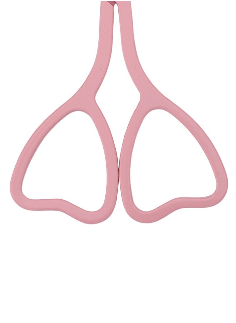 Goolsky Love-Shaped Scissors: Stainless Steel with Pink And Black Handles - Perfect for Eyebrow Trimming And Eyelash Care  - Image 5