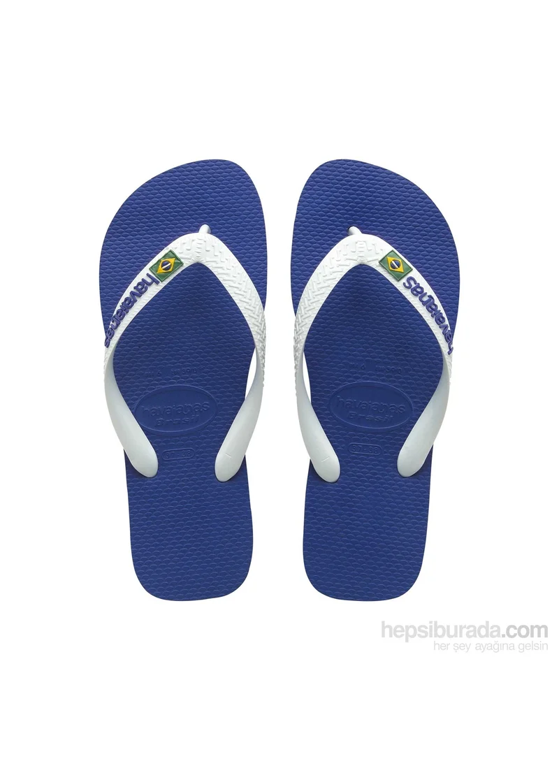 havaianas Havanias Brasil Logo Marine Blue Blue Men's Slippers 4110850-2711