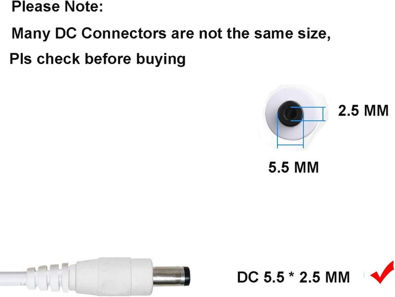 PDEEY شاحن محول تيار متردد 12 فولت من PDEEY لاهتزازة الأطفال 4moms Mamaroo RockaRoo مع كابل بطول 6.6 قدم - Image 2