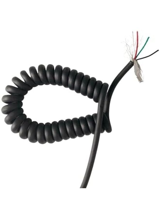 4 Core 22AWG Retractable Coiled Cord Spiral Shielded Cable Stretch 1 Meter to 15 Meters - Image 2