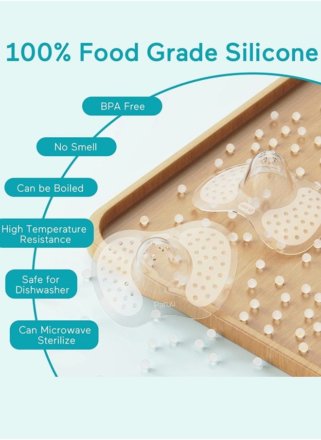 Paruu Butterfly Silicone Breastfeeding Nipple Shields Included Carry Case  - Image 3