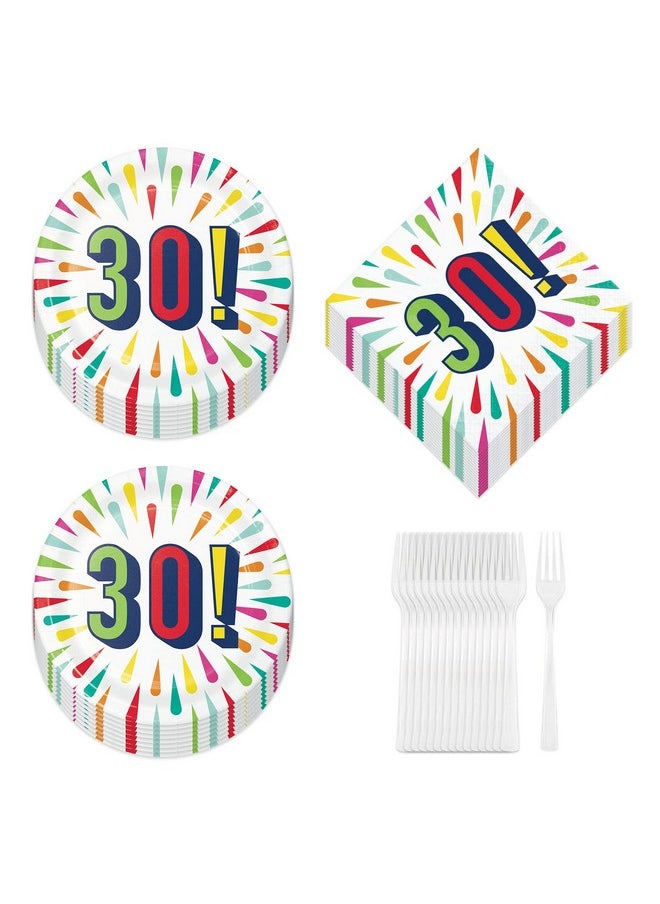 30Th Milestone Birthday And Anniversary Party Supplies (Happy 30Th Birthday Burst Paper Dessert Plates And Napkins (Serves 16)) - pzsku/Z884C83D1604A48762434Z/45/_/1720088172/225e60b0-3306-4ec6-968d-a5cc078190ed