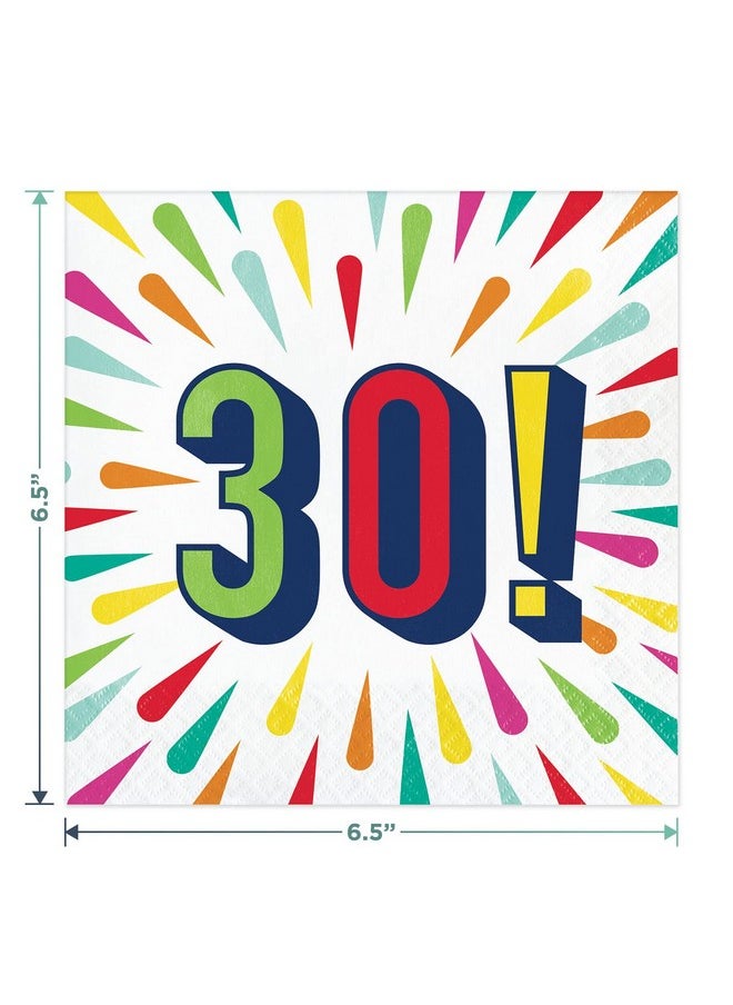 30Th Milestone Birthday And Anniversary Party Supplies (Happy 30Th Birthday Burst Paper Dessert Plates And Napkins (Serves 16)) - pzsku/Z884C83D1604A48762434Z/45/_/1720088172/86921c08-62a6-408c-940e-375518a675e9