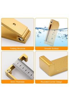 Y&D 5 Pcs Folding Coat Hooks Wall for Hanging Towel Hardware Heavy Duty Aluminum Alloy Headphone Holder No Rust Mounted Bags Fitness Equipment  - Image 3