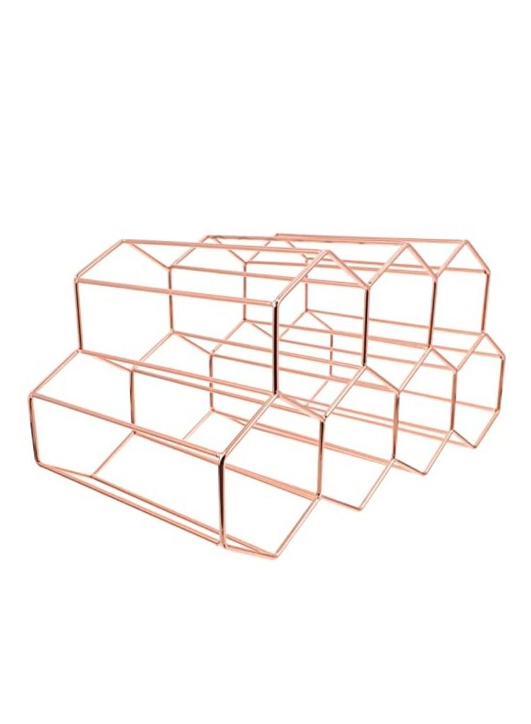 Honeycomb Design bottle Rack bottle Holder Stand Metal  - Image 1
