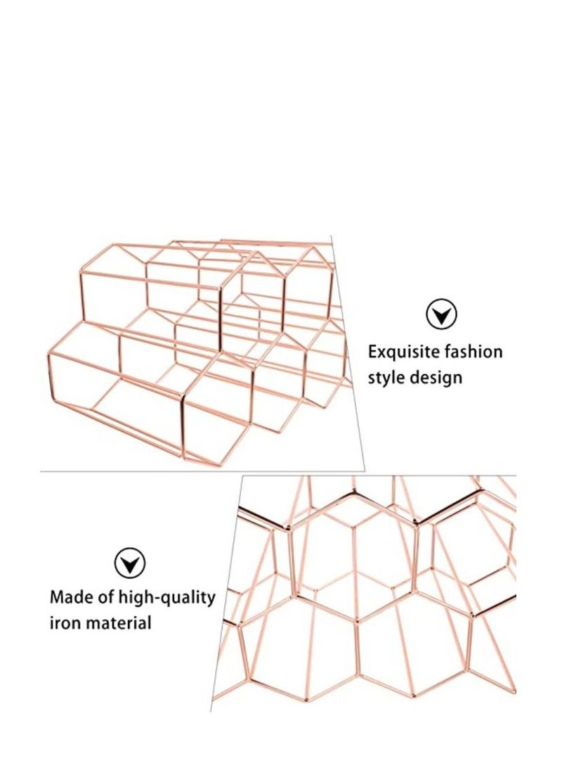 Honeycomb Design bottle Rack bottle Holder Stand Metal  - Image 4