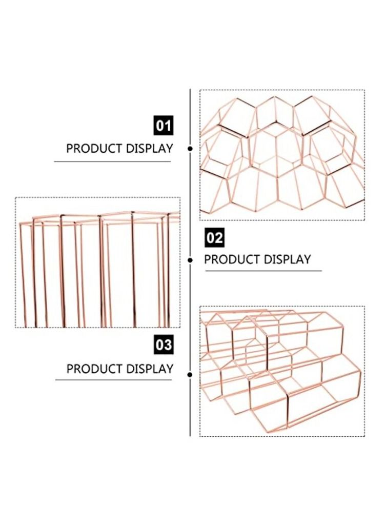 Honeycomb Design bottle Rack bottle Holder Stand Metal  - Image 3