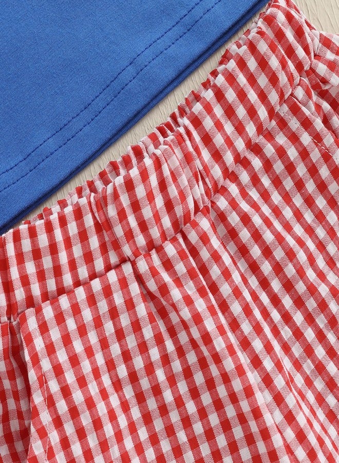 طقم ملابس للأطفال الرضع من أرفبيتانا، مناسب للاحتفال بيوم الاستقلال الأمريكي، يتكون من تيشيرت بأكمام قصيرة مزين بعلم أمريكي، وشورت بخصر مطاطي، وملابس صيفية (أزرق، من 6 إلى 12 شهرًا). - Image 5
