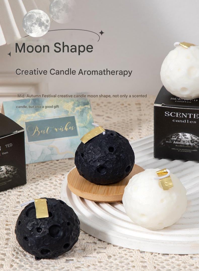 Lunar Aromatherapy Candle Fragrance Creative Companion Gift Simulation Shaped Ornament Batch(Ebony Sandalwood Fragrance)  - Image 2