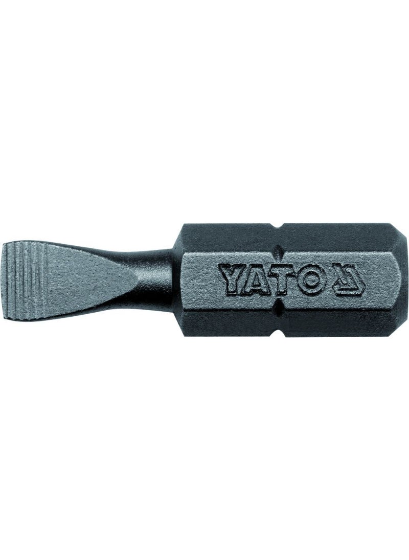 Yato YATO Screwdriver Bit 1/4"x25mm Slotted 5mm (5pcs/set) YT-7802 