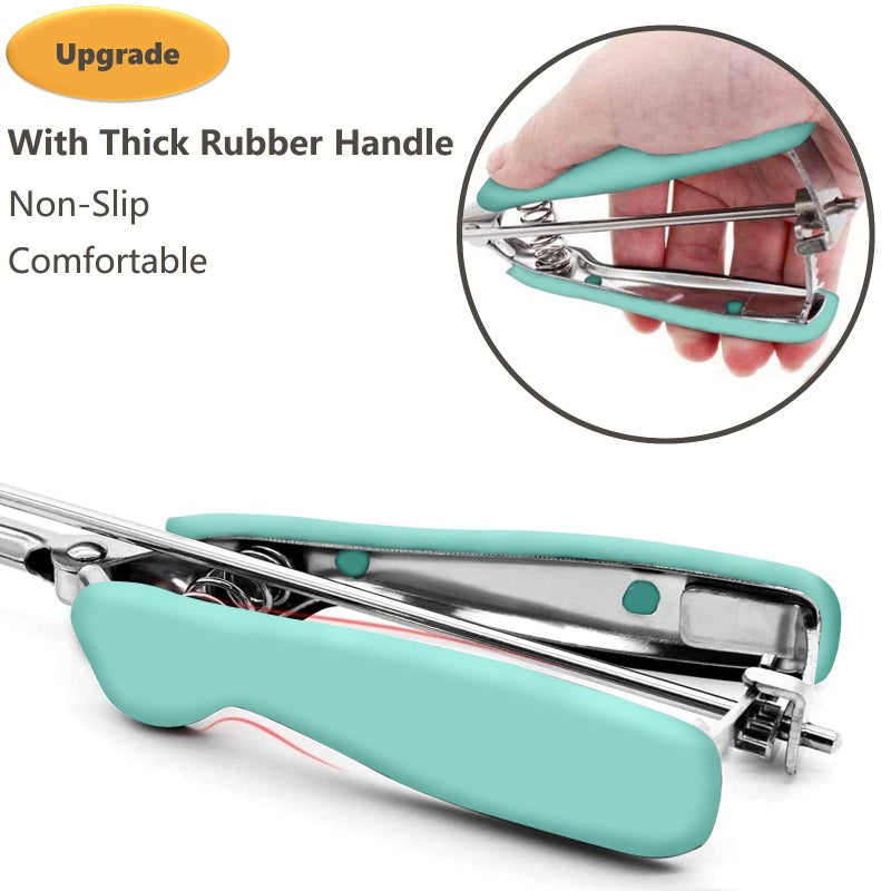 LLESCA Cookie Scoop Set, 3Pcs Ice Cream Scoop, Cookie Scoops for Baking Set of 3, 18/8 Stainless Steel Cookie Scooper for Baking, Ice Cream Scooper with Trigger Release, Mint Soft Grip Cookie Dough Scoop - Image 3