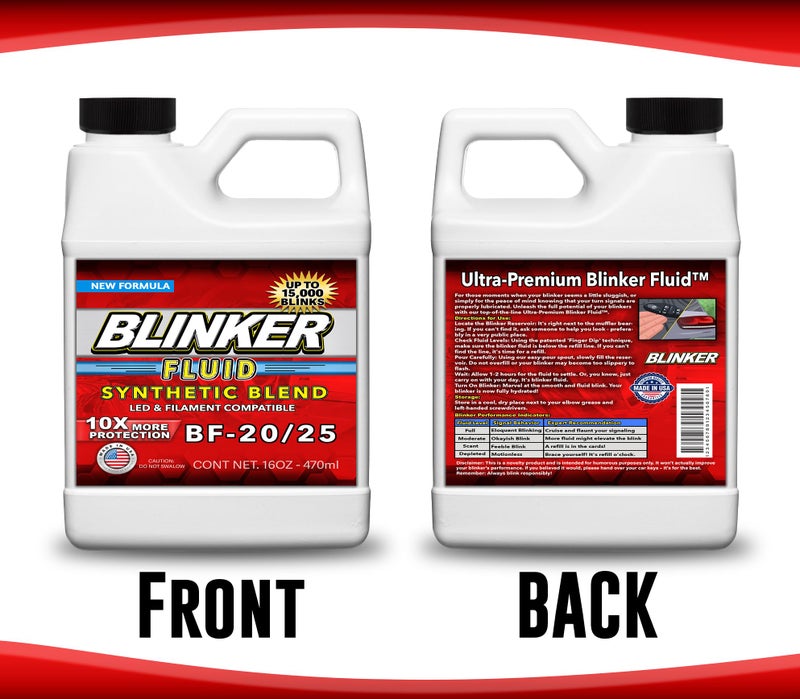 Jergrim Blinker Fluid, Funny Gag Gifts, Great for White Elephant Gift for Adult,Men&Women Christmas Secret Santa,Mechanic, Novelty, Car Guy, Prank, Gifts for Person who has Everything or Want Nothing - Image 5