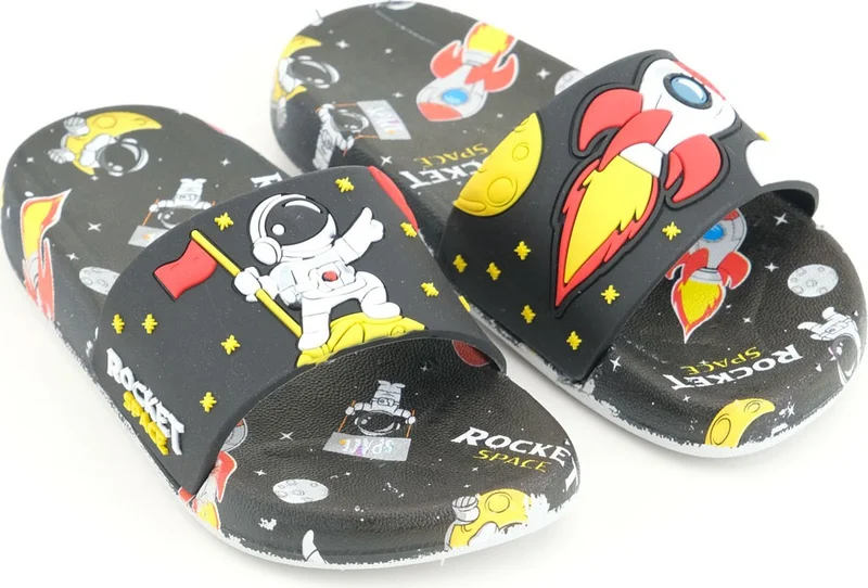 Gezer Boy's Summer Comfortable Sole Bath Pool Beach Daily Slippers