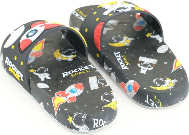 Gezer Boy's Summer Comfortable Sole Bath Pool Beach Daily Slippers