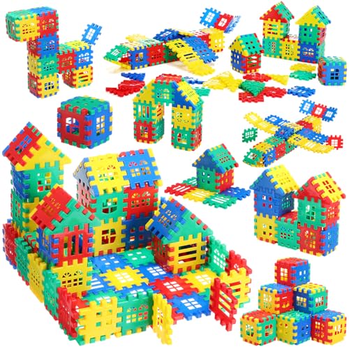 Sonwyoung 310 Pcs Interlocking Building Blocks for Kids Building Toys for Kids Kindergarten Toy Building Sets Preschool Toys for Back to School - Image 1