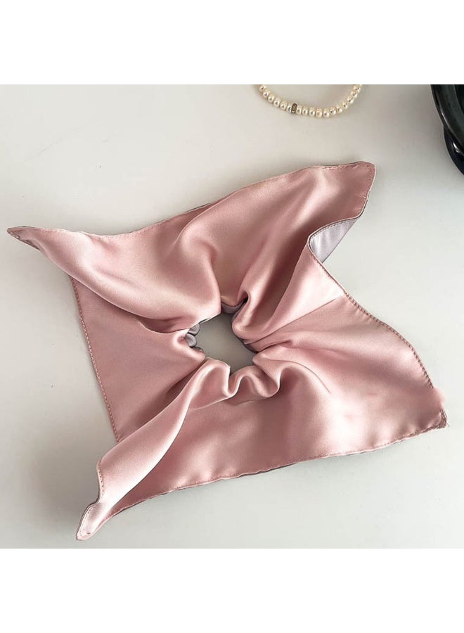 2Pack Large Satin Silk Scrunchies, Oversized for Ponytails & Buns - Image 2