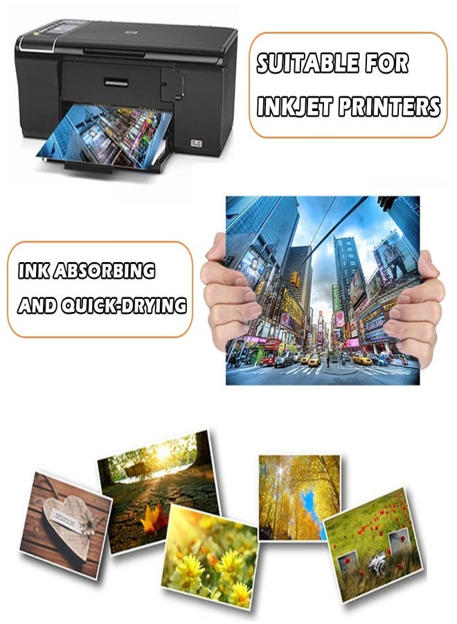SNOMEL 4 Sizes Photo Paper, 200gsm High Glossy White Photographic Paper, Advanced Picture for Inkjet Printer (90 Sheets, 3.5 x 5, 4 x 6, 5 x 7, 8.3 x 11.7 Inch)​ - Image 4