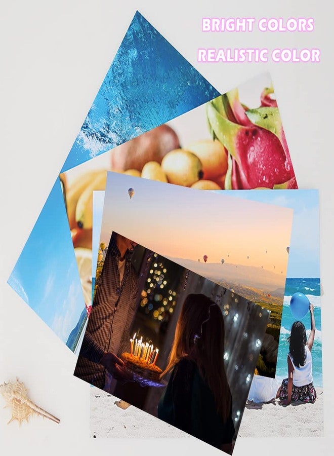 SNOMEL 4 Sizes Photo Paper, 200gsm High Glossy White Photographic Paper, Advanced Picture for Inkjet Printer (90 Sheets, 3.5 x 5, 4 x 6, 5 x 7, 8.3 x 11.7 Inch)​ - Image 2