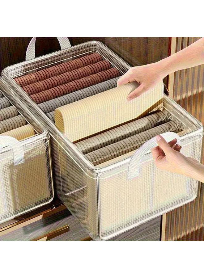 Transparent Foldable Wardrobe Drawer With Storage Box For Home Dormitory - Image 2