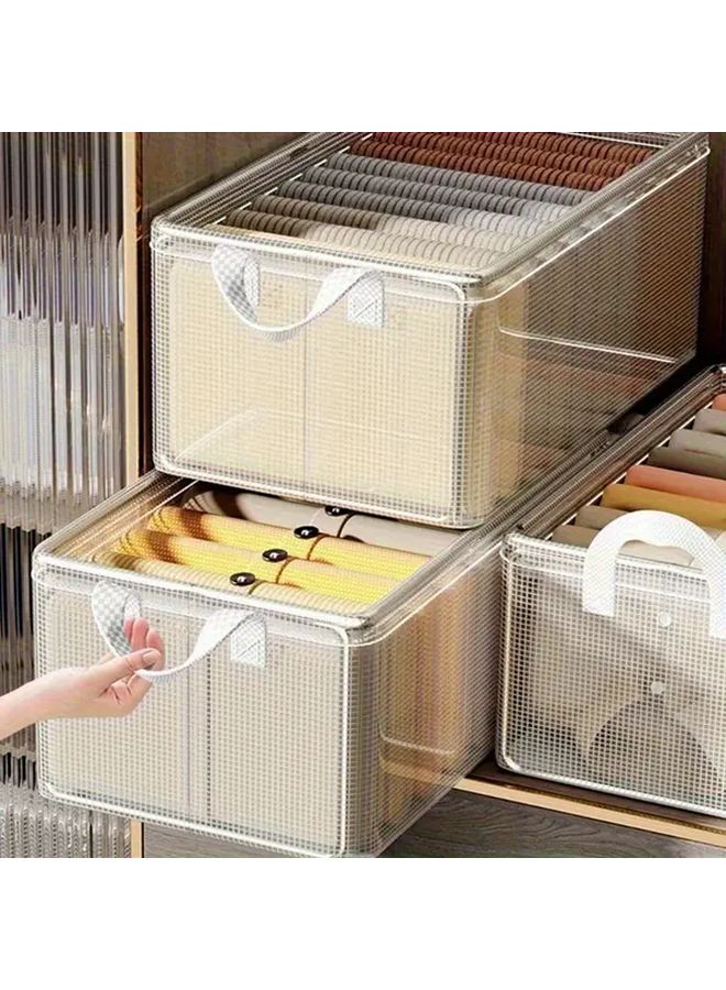 Transparent Foldable Wardrobe Drawer With Storage Box For Home Dormitory - Image 4