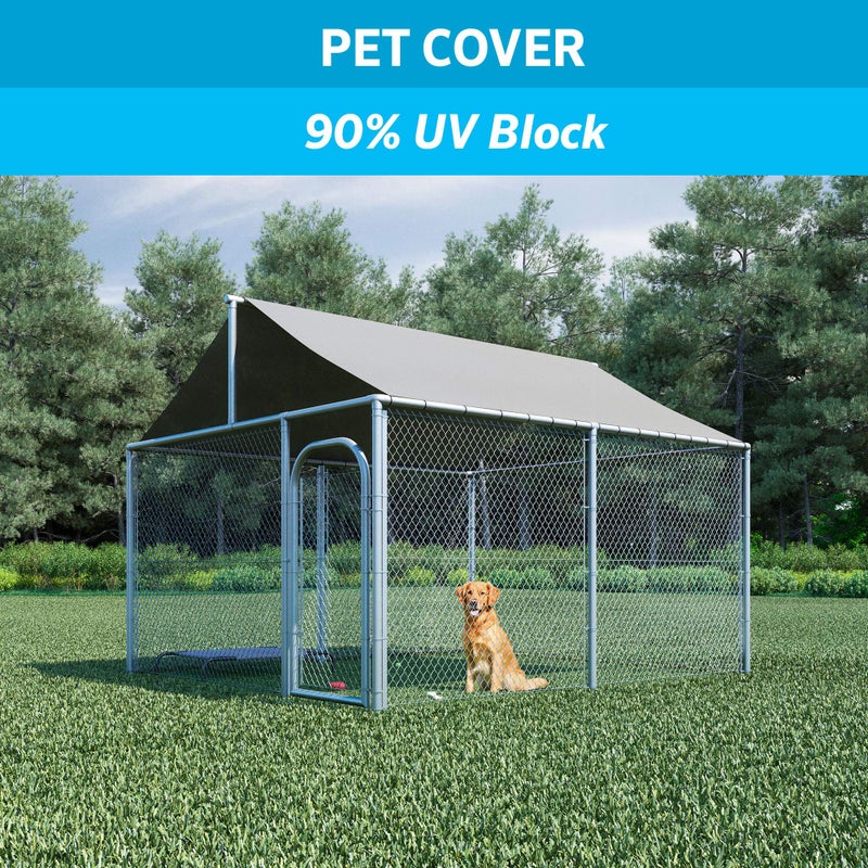 Coolaroo 90% UV Block Heavy Duty Sun Protection Fabric - Breathable Outdoor Shade Cover for Pergolas, Patios, Pets, Vehicles, and Play Areas, Tear-Resistant HDPE, 6ftx50ft Roll, Stone - Image 4