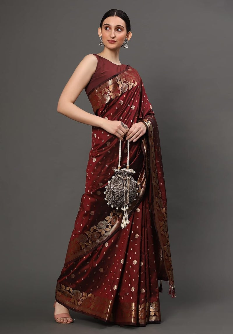 MASQ by Q-One Embroidered Silk Potli Bags - Handcrafted for Weddings, Festive Season & Special Occasions with Beads and Sequins - Made in India - Image 5