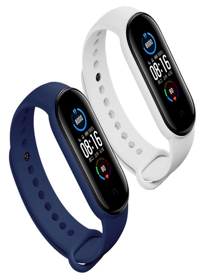 أحزمة بديلة من السيليكون الناعم والمرن من LeongLzt (عبوة من 4/5/8 أحزمة) لساعات Xiaomi Mi 5/6/7 وAmazfit Band 5/6 الذكية، مناسبة للرجال والنساء. - Image 4