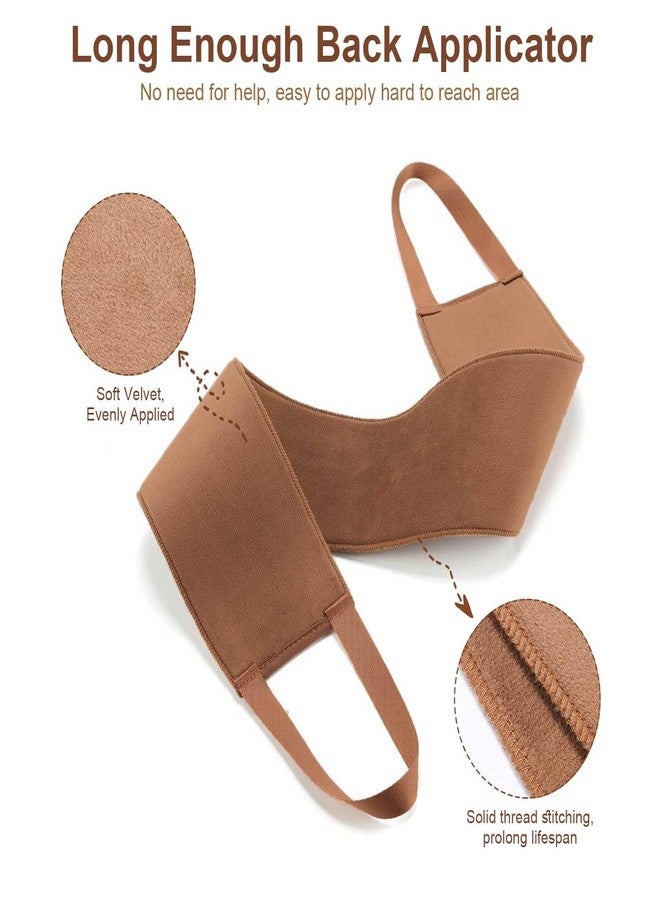 G GAIYAH Self Tanning Mitt Self Tanner Mitt Applicator Kit 3 Pack Tanning Mitts Self Tanner Brush Back Tanning Applicator Tanning Glove for Self Tan Mitt Kabuki Body Brush Self Tanner Back Applicator - Image 3