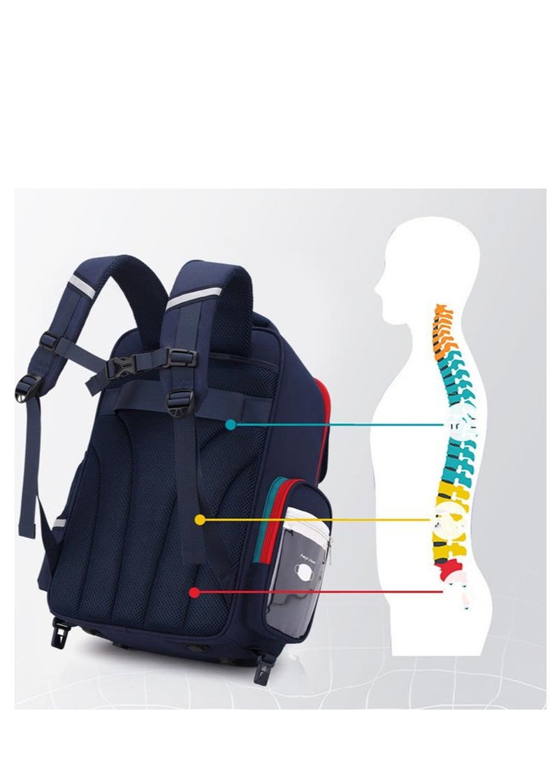 Golden - Rolling Backpack Travel Trolly BookBag School Wheeled Backpack for Boys Girls Kids Luggage School Bag with Wheels Trolley Backpack - Image 1