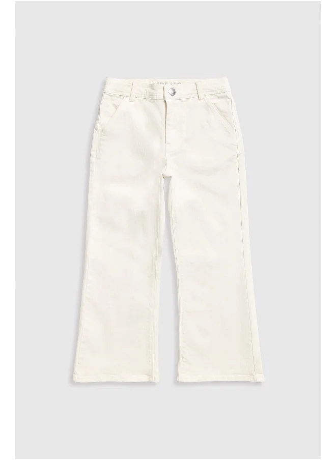 mothercare Ecru Wide-Leg Jeans