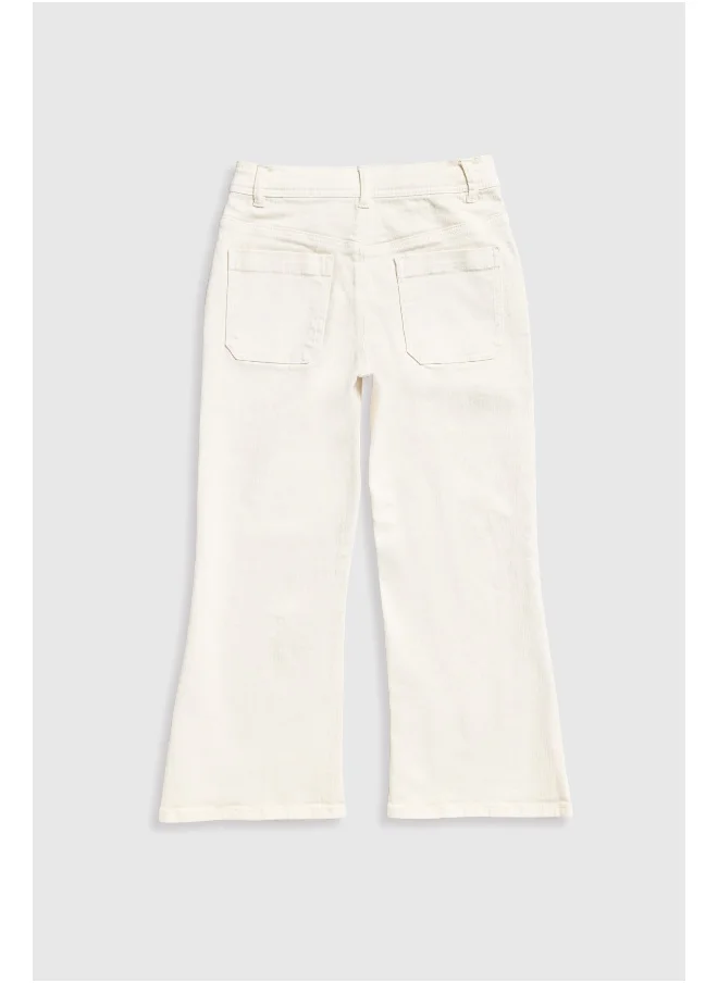 mothercare Ecru Wide-Leg Jeans