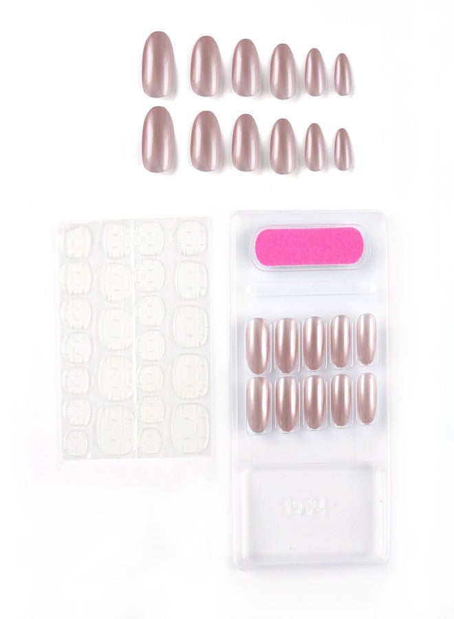نيل ويند أظافر صناعية فرنسية قصيرة طبيعية من نايل ويند، 24 قطعة، أظافر أكريليك تغطي الظفر بالكامل، أظافر صناعية طبيعية رقيقة ومريحة للنساء والفتيات (N18، 24 قطعة - عبوة واحدة) - Image 3