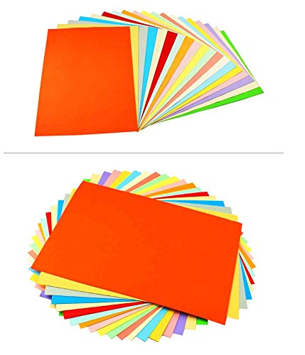 OFIXO 100 pcs Sheets A4 Size Origami Paper Double Sided Colored Craft Square Assorted DIY Folded Paper Craft Tools - Image 5