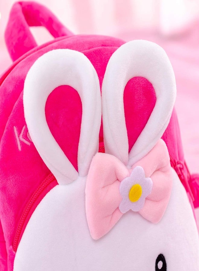 VAGMI Kids School Bag Soft Plush Bunny/Rabbit Backpacks Cartoon Boy/Girl/Baby/Kids (2-5 Years) - Image 3