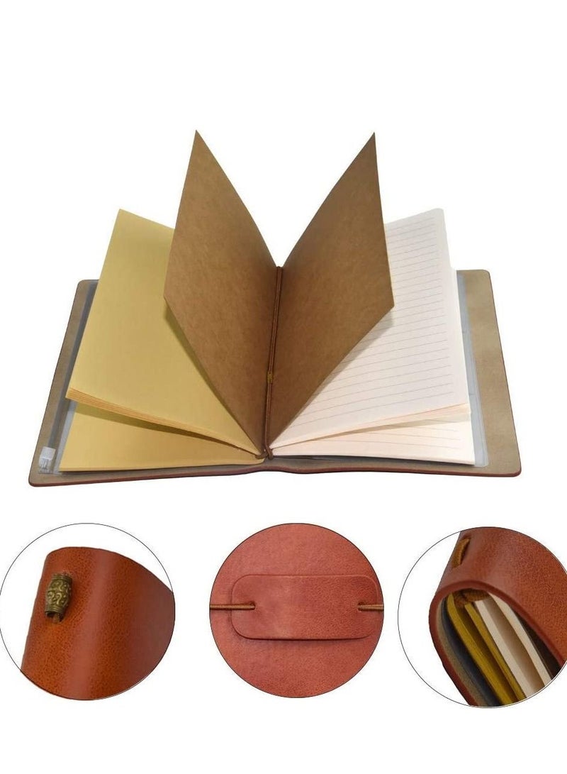 Excefore إلى زوجتي مجلة جلدية من الزوج، دفاتر ملاحظات قابلة لإعادة الملء، مذكرات سفر هدية عيد ميلاد للزوج - Image 2