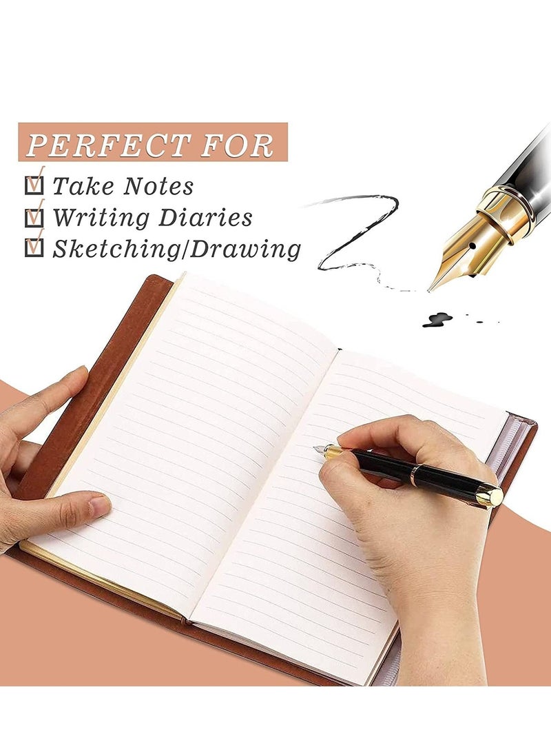 Excefore إلى زوجتي مجلة جلدية من الزوج، دفاتر ملاحظات قابلة لإعادة الملء، مذكرات سفر هدية عيد ميلاد للزوج - Image 3