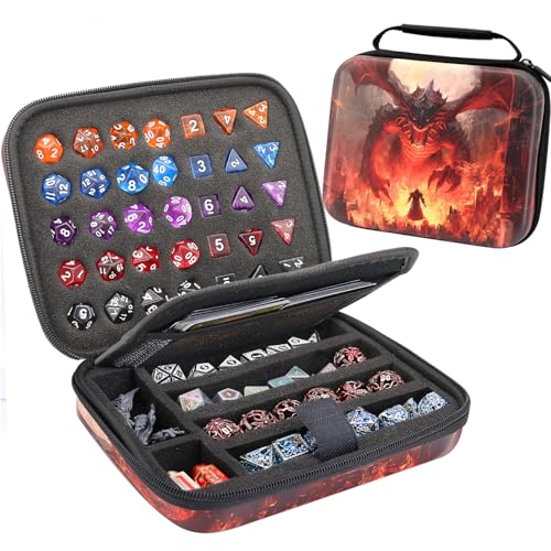 sabermaster Dice Storage Case Dice Bag Dice throne dnd dice tray dice holder dnd dice storage dice case Multifunctional storage Organizer Role Playing Game for Rpg Table Game (A) - Image 1