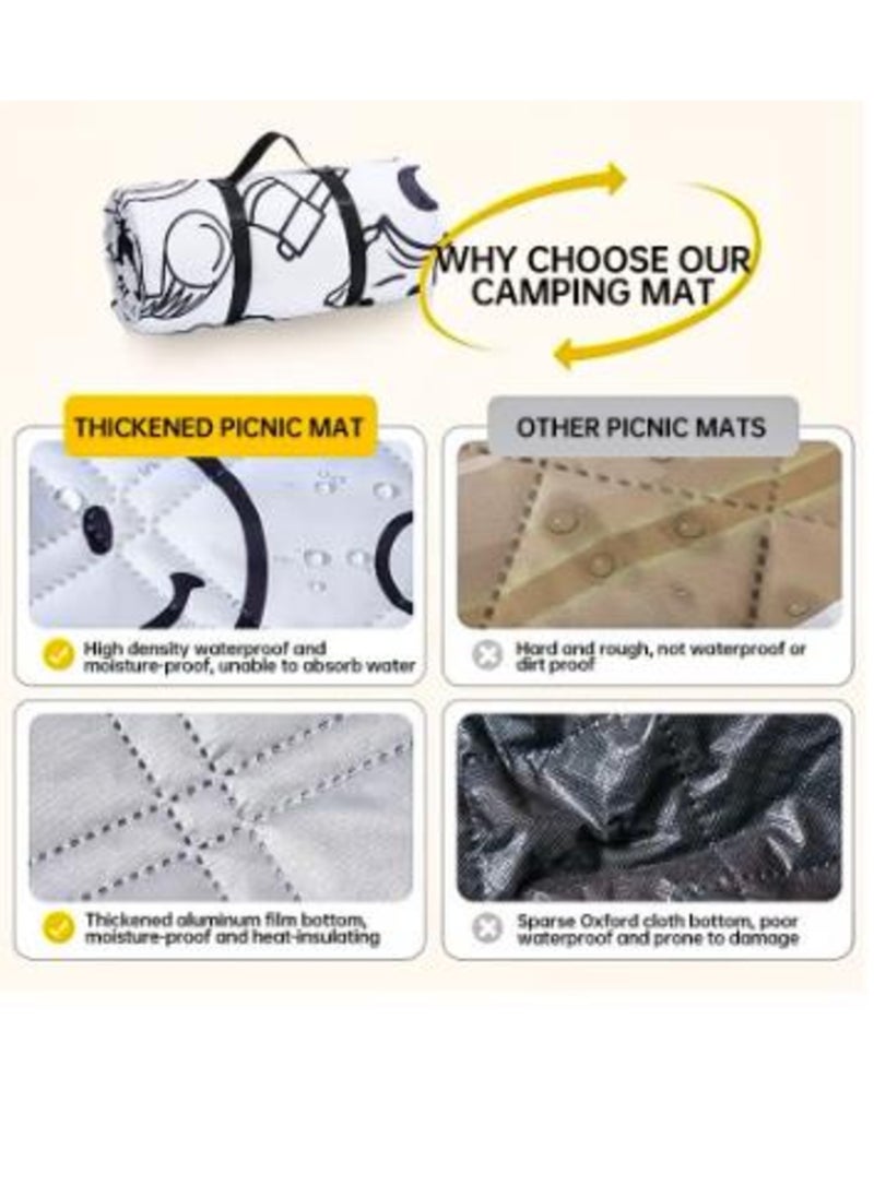 Foldable Picnic Mat Waterproof, Lightweight, Multi-Use, Easy to Clean, Attractive Design,