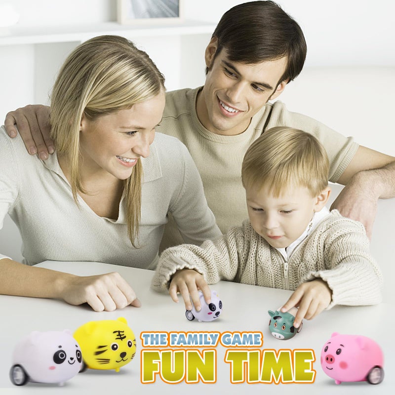 estardaa 36 pcs Animals Pull Back Cars, Mini Vehicles Toy Small Cars Pull Back Racing Vehicles Set, Mini Toy Cars, Carnival Prizes Goodie Bag Stuffers, Mini Car Party Favors for Kids - Image 4