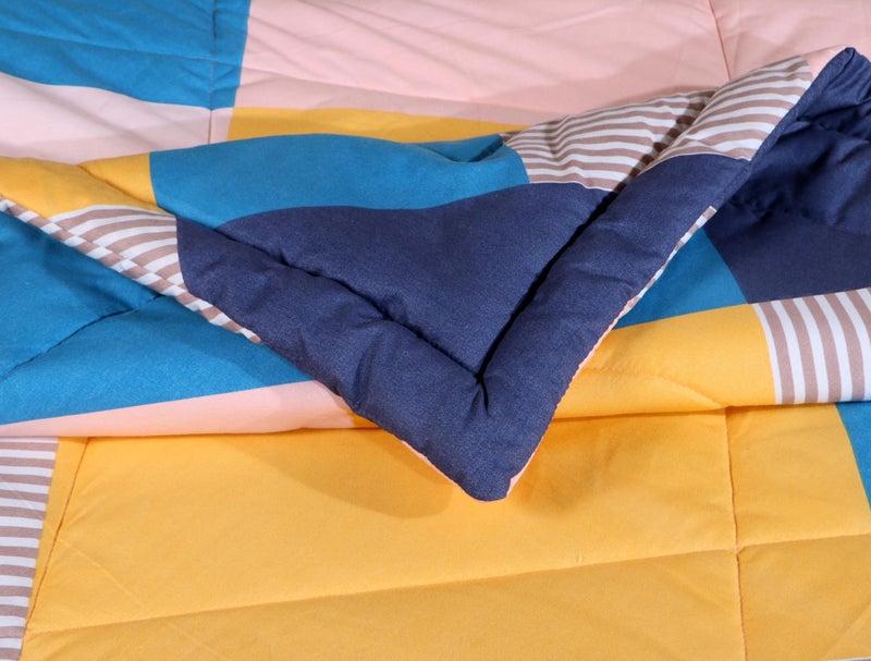 Floating Dreams Printed Double Comforter for AC Room (Cotton, Yellow) - Image 5