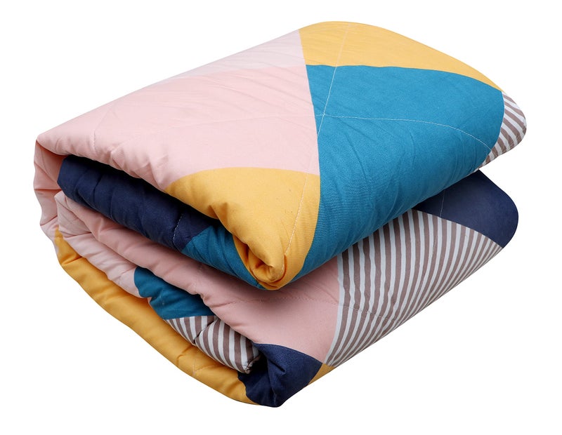 Floating Dreams Printed Double Comforter for AC Room (Cotton, Yellow) - Image 4